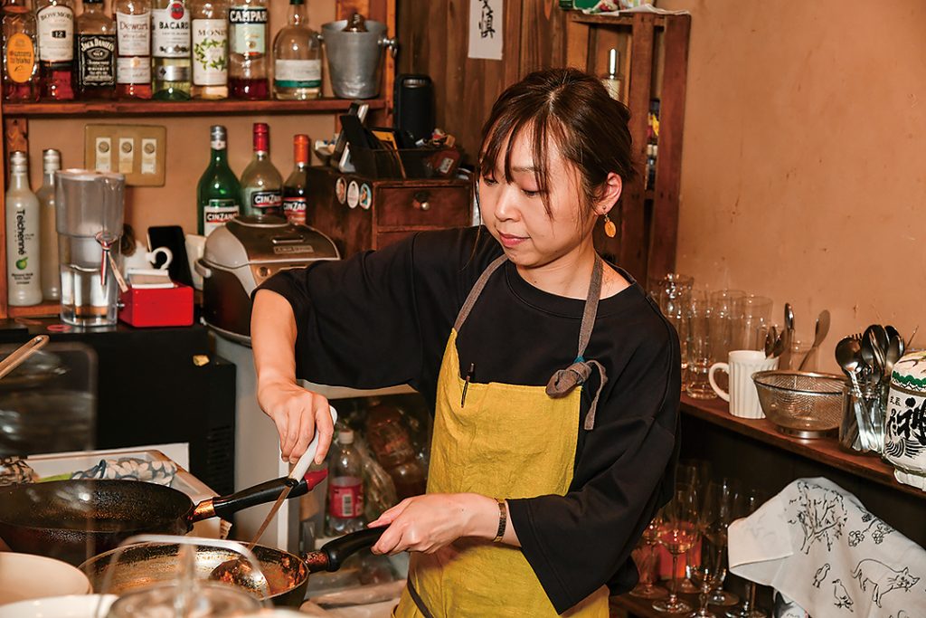 Owner-chef preparing curry at La Curry